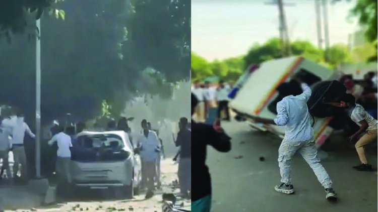 वेतन वृद्धि को लेकर कर्मचारियों का बवाल, प्रदर्शन हिंसक, पुलिस पर पथराव