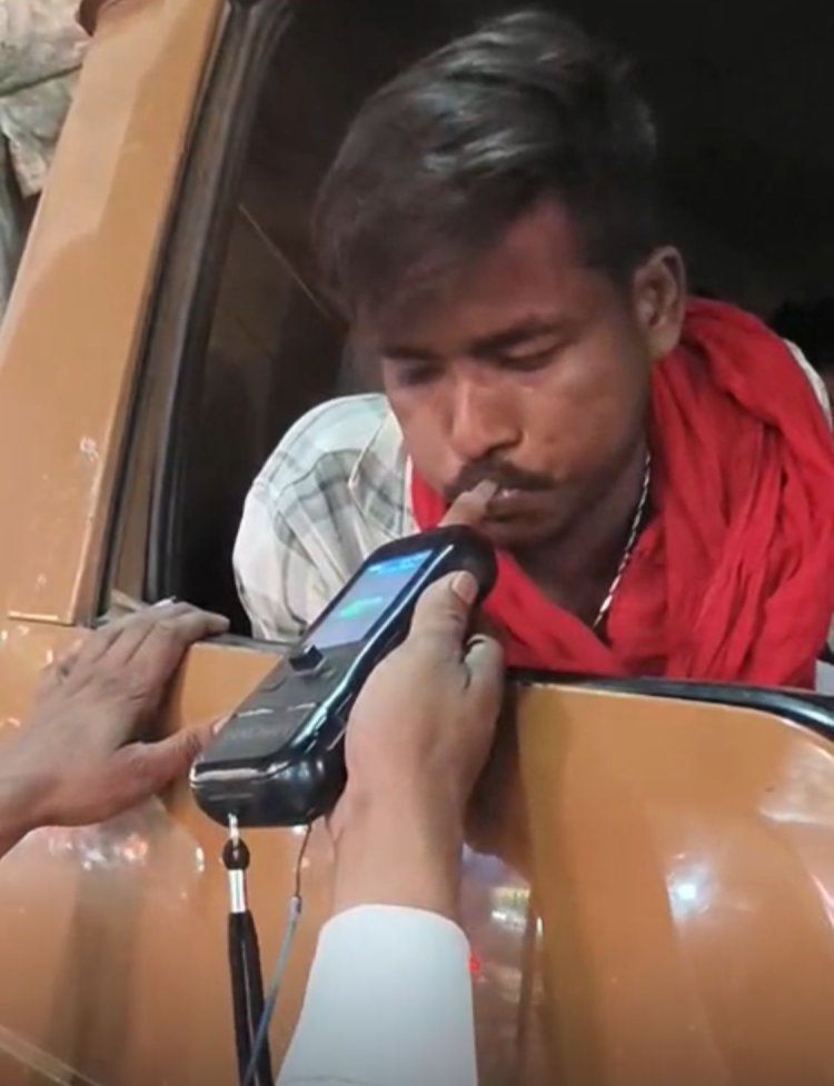 ड्रिंक एंड ड्राइव पर सख्ती: शासकीय वाहन चालक सहित 10 कार ड्राइवर कार्रवाई की जद में