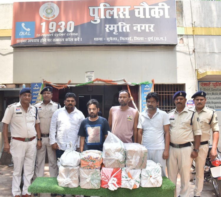 भिलाई में नकली लाइसेंस से नशीली सिरप का खेल, दवा कंपनी के नाम पर चल रहा था रैकेट, 4 गिरफ्तार