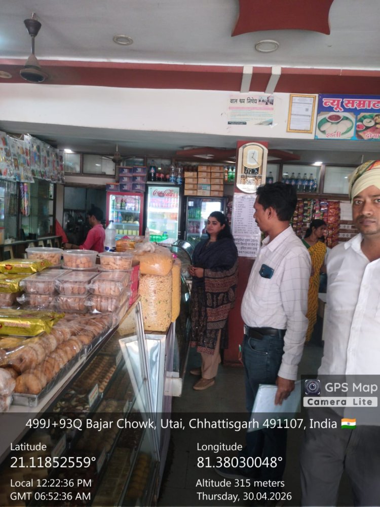 औषधि और खाद्य विभाग ने मेडिकल स्टोर्स व होटल में दी दबिश