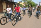 साइकिल से निरीक्षण पर निकले निगम आयुक्त, खेल मैदानों और उद्यानों का लिया जायजा
