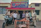 मोबाइल टावरों से कॉपर केबल चोरी करने वाला गिरोह पकड़ा गया, नाबालिग सहित 5 गिरफ्तार