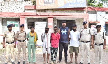भिलाई में हेरोइन तस्करी करने वाला गिरोह बेनकाब, 5 आरोपी गिरफ्तार