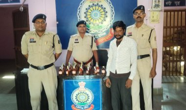 ग्राम अछोटी में अवैध शराब बिक्री करते आरोपी गिरफ्तार, 31 पौवा देशी शराब जब्त