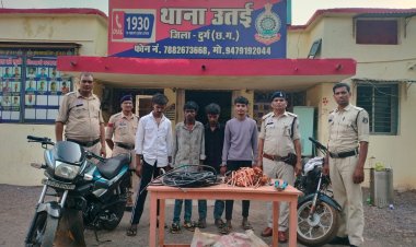 मोबाइल टावरों से कॉपर केबल चोरी करने वाला गिरोह पकड़ा गया, नाबालिग सहित 5 गिरफ्तार