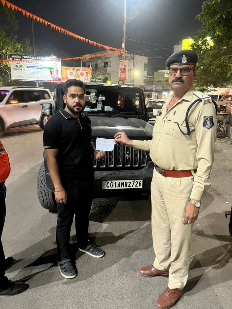 एक हफ्ते में 2466 चालान: दुर्ग में ट्रैफिक नियम तोड़ने वालों पर कड़ा शिकंजा
