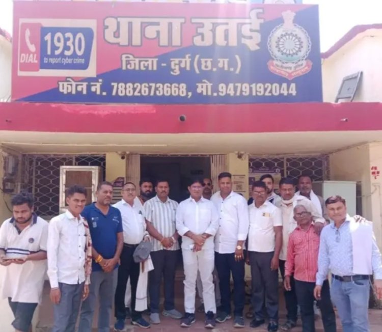 उतई में पुतला दहन बना विवाद, कांग्रेस जिलाध्यक्ष राकेश ठाकुर सहित 8 गिरफ्तार, बाद में रिहा