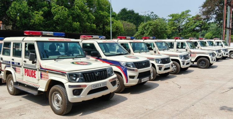 डायल-112 अब और हाईटेक, दुर्ग पुलिस को मिले 39 नए वाहन