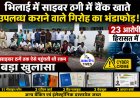 भिलाई में साइबर ठगी में बैंक खाते उपलब्ध कराने वाले गिरोह का भंडाफोड़, 23 आरोपी हिरासत में