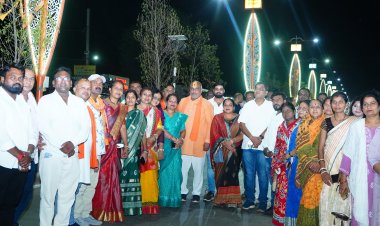 विधायक ललित चंद्राकर ने किया स्ट्रीट लाइट का लोकार्पण