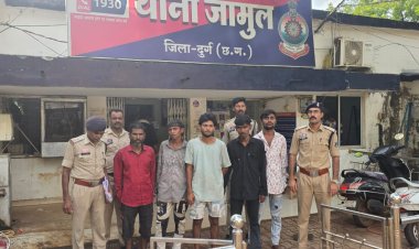 जामुल में पुरानी रंजिश का खूनी अंजाम: 3 लोगों पर जानलेवा हमला, 3 नाबालिग सहित 8 गिरफ्तार