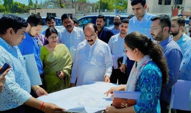 उपमुख्यमंत्री अरुण साव ने महापौर के साथ विकास कार्यों का किया निरीक्षण,  समय-सीमा में गुणवत्तापूर्ण कार्य पूर्ण करने दिए निर्देश