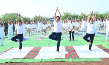 सीएएफ जवानों ने मनाया अंतरराष्ट्रीय योग दिवस, 400 जवानों और परिवारजनों ने किया योगाभ्यास
