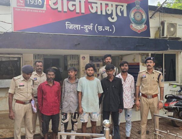 जामुल में पुरानी रंजिश का खूनी अंजाम: 3 लोगों पर जानलेवा हमला, 3 नाबालिग सहित 8 गिरफ्तार