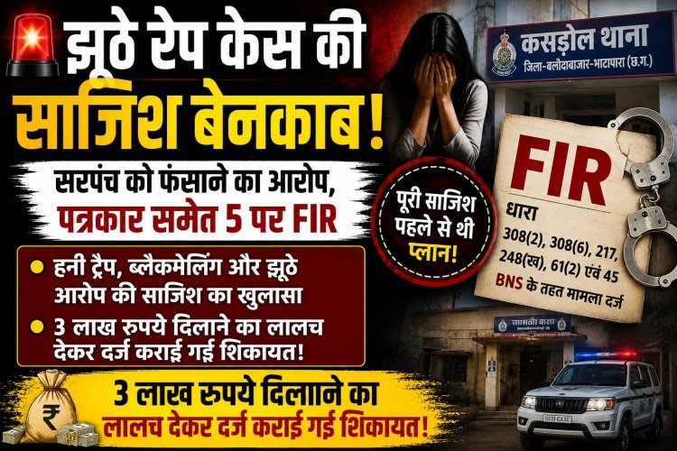 हनी ट्रैप और झूठे रेप केस की साजिश का खुलासा, पत्रकार समेत 5 पर एफआईआर