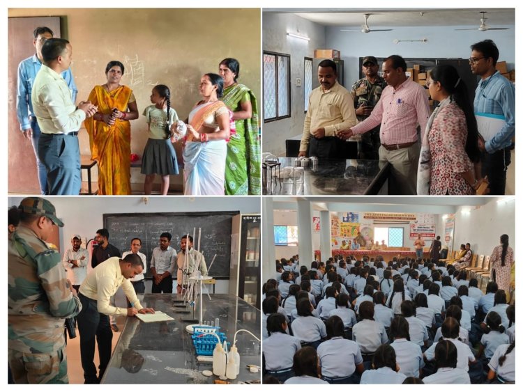 पीएम श्री स्कूल पहुंचे एसपी सूरज सिंह परिहार, विद्यार्थियों को दिया सफलता और संस्कार का मंत्र