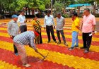 दुर्ग कलेक्टरेट परिसर में ₹50 लाख के पेविंग ब्लॉक कार्य का महापौर ने किया निरीक्षण