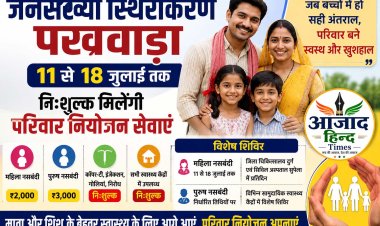 महिला नसबंदी पर ₹2,000 और पुरुष नसबंदी पर ₹3,000 प्रोत्साहन राशि, जिलेभर में लगाए जाएंगे विशेष शिविर