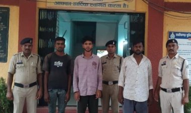 चाकू की नोक पर लूट का खुलासा, तीन आरोपी गिरफ्तार, एक नाबालिग भी शामिल