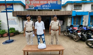 सुपेला में गांजा बेचने की फिराक में आरोपी गिरफ्तार, 1.020 किलो गांजा जब्त