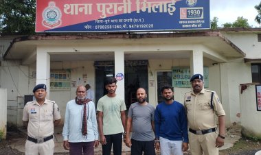 पिकअप हटाने की बात पर खूनी विवाद, जैक रॉड और हॉकी स्टिक से हमला करने वाले चार आरोपी गिरफ्तार