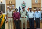 35 से 40 साल की सेवा के बाद तीन पुलिस अधिकारियों को सम्मानपूर्ण विदाई, दुर्ग पुलिस ने किया सम्मानित
