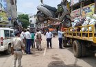 दुर्ग में ट्रैफिक पुलिस का बड़ा अभियान, नो पार्किंग से वाहन उठाए, NH से हटाए भारी वाहन