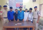 नशीली गोलियों के अवैध कारोबार का खुलासा, 5 गिरफ्तार और एक अपचारी बालक अभिरक्षा में