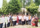 भिलाई बंगाली समाज और हुडको कालीबाड़ी में हुआ ध्वजारोहण
