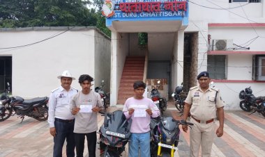 सेंट्रल एवेन्यू में स्टंटबाजी पड़ी भारी, दो युवकों पर कार्रवाई, 12 हजार रुपए का चालान, बाइक भी जब्त