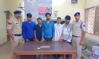 नशीली गोलियों के अवैध कारोबार का खुलासा, 5 गिरफ्तार और एक अपचारी बालक अभिरक्षा में