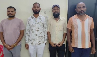 जुआ फड़ पर पुलिस की दबिश, 4 जुआरी गिरफ्तार