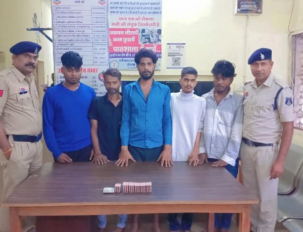 नशीली गोलियों के अवैध कारोबार का खुलासा, 5 गिरफ्तार और एक अपचारी बालक अभिरक्षा में