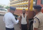 नशे में CNG गैस ट्रक दौड़ा रहा था चालक, इंटरसेप्टर ने पीछा कर पकड़ा