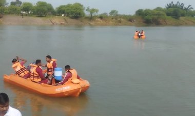 शिवनाथ नदी में डूबे युवक की तलाश रविवार को भी जारी