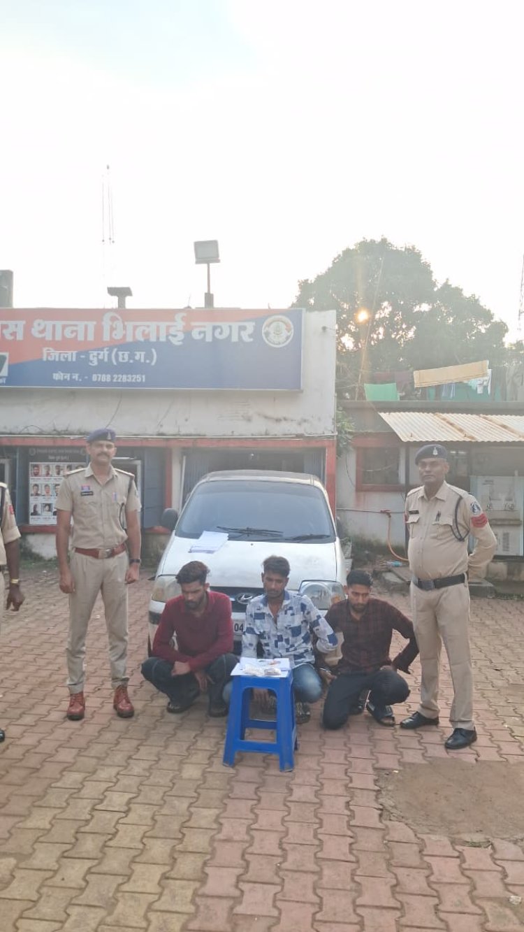 हुडको में कार से 260 नशीली अल्प्राजोलम टैबलेट बरामद, तीन आरोपी गिरफ्तार