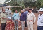 सिविक सेंटर में अवैध ठेला-गुमटियों पर निगम की कार्रवाई, चार दुकानदारों पर 15 हजार का जुर्माना