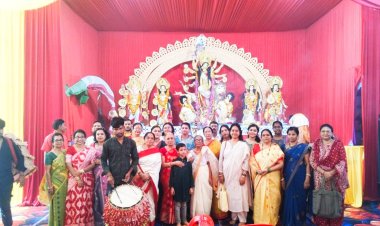 रबिन्द्र निकेतन कालीबाड़ी में 40वां दुर्गोत्सव, सप्तमी को उमड़े श्रद्धालु
