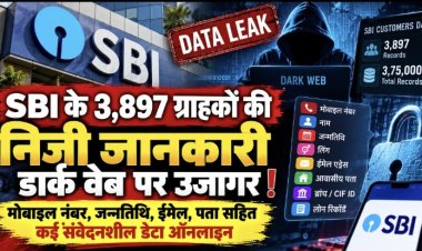 SBI के 3,897 ग्राहकों की निजी जानकारी डार्क वेब पर उजागर होने की पुष्टि