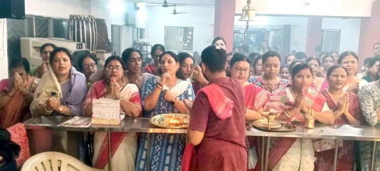 हुडको रवींद्र निकेतन में महालया अमावस्या पूजा का भव्य आयोजन